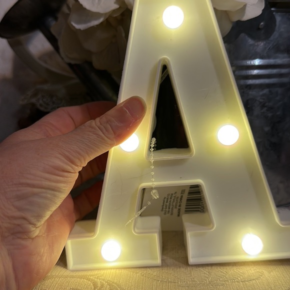 True Living Other - LED LETTER LIGHT A uses 2 AAA BATTERIES (not included) lightweight plastic